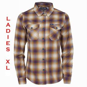 DIXXON - Suicidal Tendencies Flannel Shirt Collab - Join The Army - Womens XL